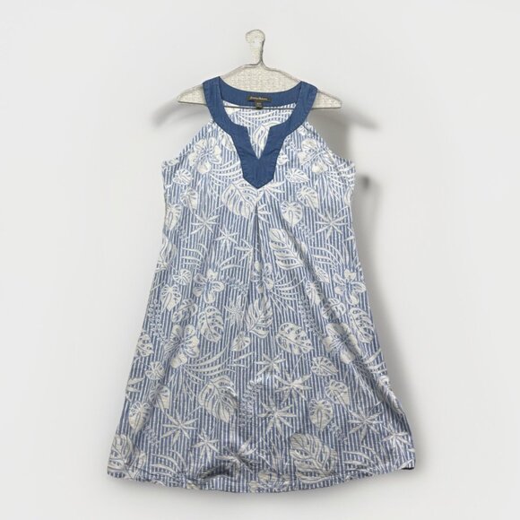 Tommy Bahama Floral Tank Dress Sleeveless Casual Summer Island Travel Women M - Picture 1 of 10